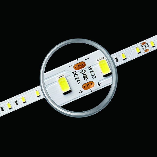 SMD5730 70 LEDs 24 W de alta eficiência 5 metros Led Strip Light