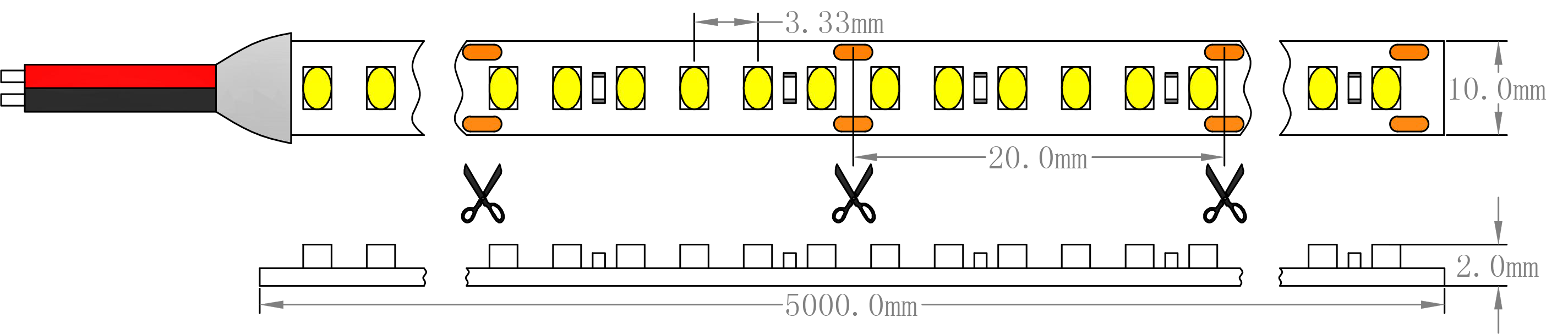 SMD2216-300LEs-24V-Dimens&atilde;o
